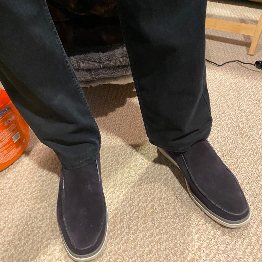 Ermenegildo Zegna Men’s blue suede shoe